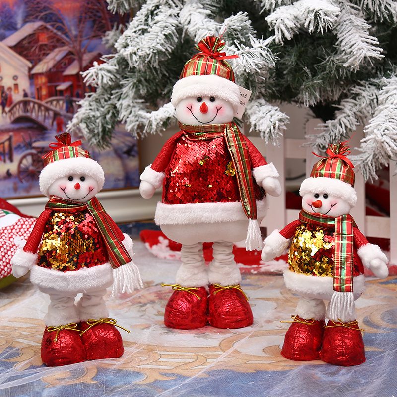 New height-adjustable Christmas dolls, Christmas decorations, extendable leg toys, Christmas gifts, and Christmas ornaments Item Picture
