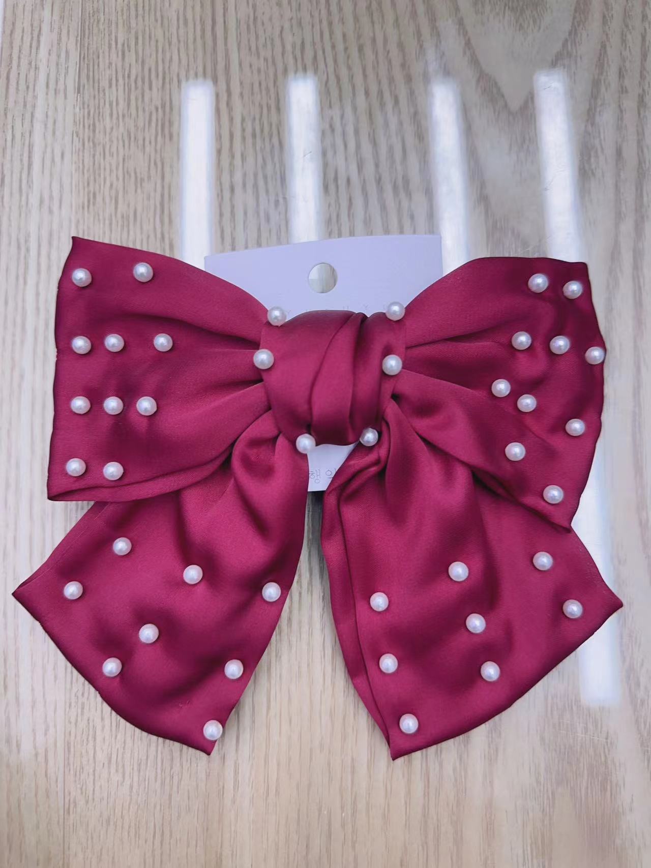 Korean popular bestsellers, colorful style fabric bow headwear, hair accessories, hair clips, hair clips, hair buttons, forest girl style, fresh and light hair clips, 35