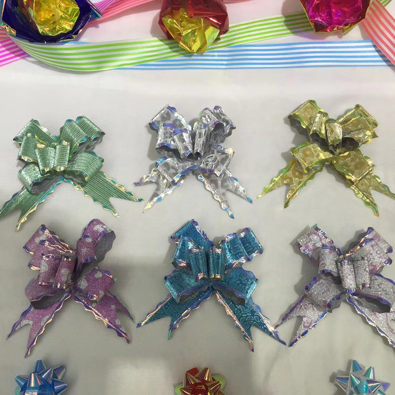 Exquisite hand-pulled flower gift box decorated with bow and ribbon festival gift decoration 22016 Application Scenario