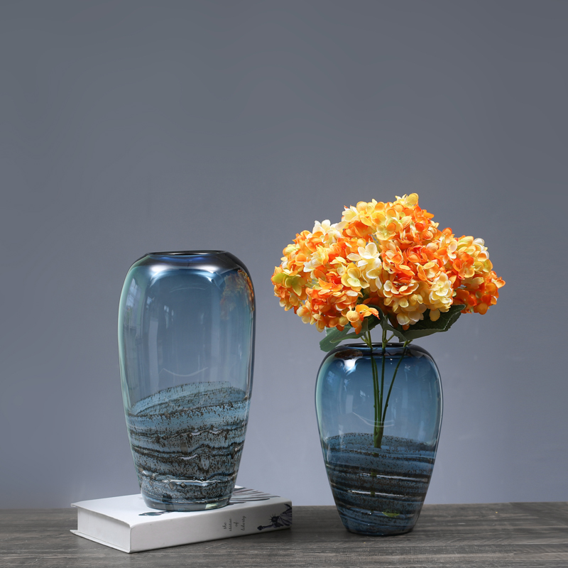 琉璃花瓶/玻璃摆件/玻璃花瓶产品图