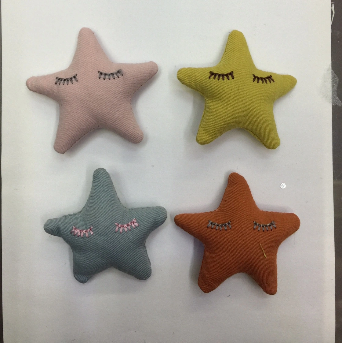 Cotton cute smiling stars -4 colors Specification image