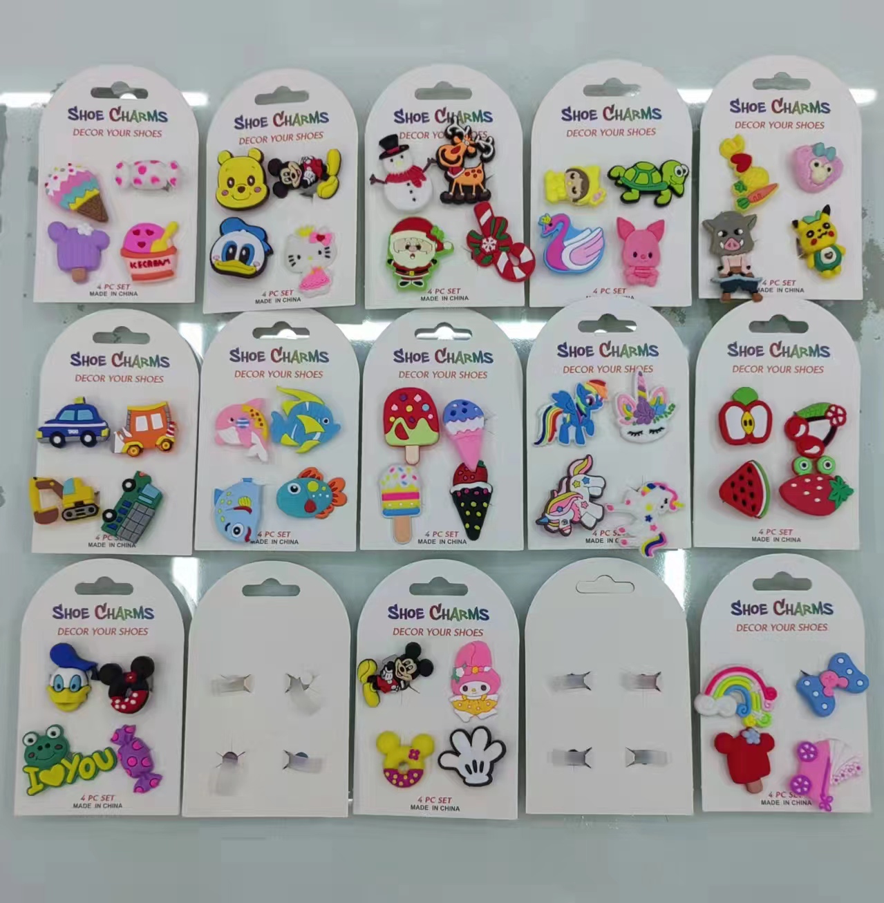 儿童饰品/鞋带扣白底实物图