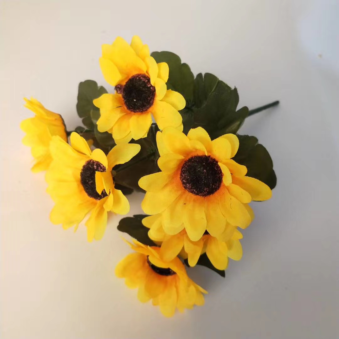 仿真太阳花  仿真花户外装饰假花