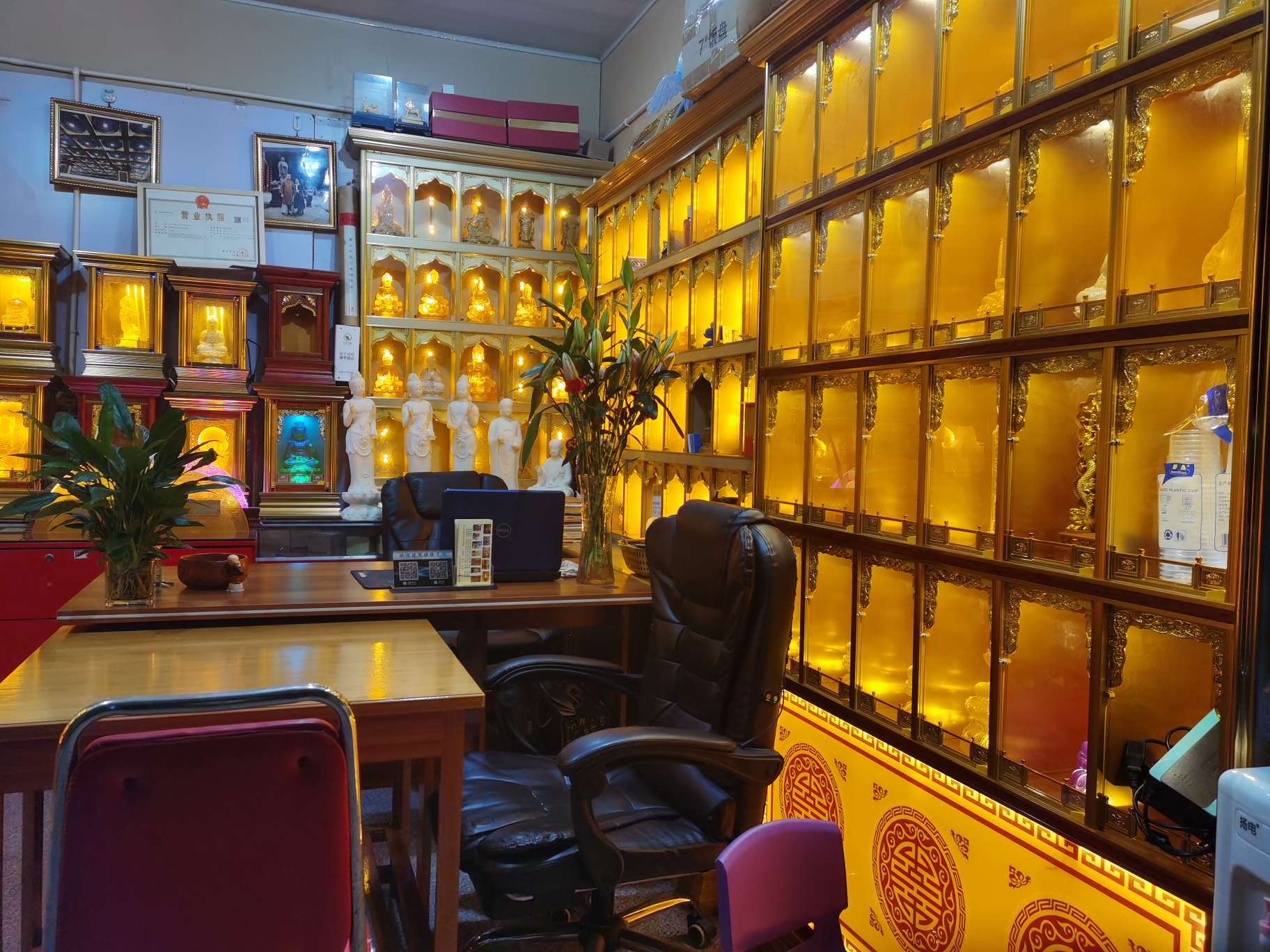 Yiwu Helian Cultural Products Co., Ltd Handicrafts Of The Buddha Niche, Ten Thousand Buddha Wall, Temple Custom 003 6 Specification drawing