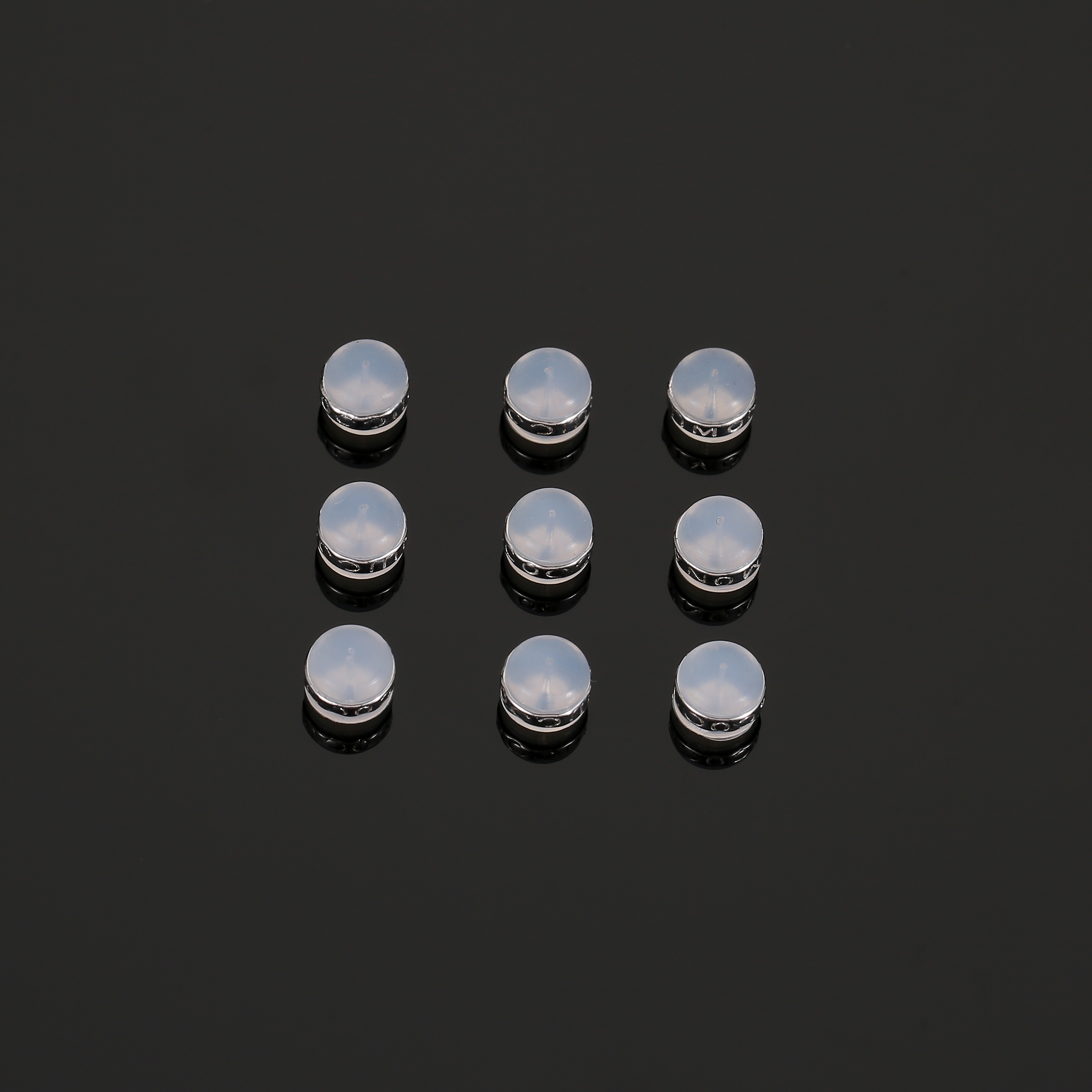 S925纯银字印围圈耳堵