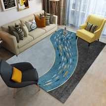 地毯家用简约客厅地毯卧室北欧风整铺轻奢高级床边地毯批发水晶绒地毯地垫