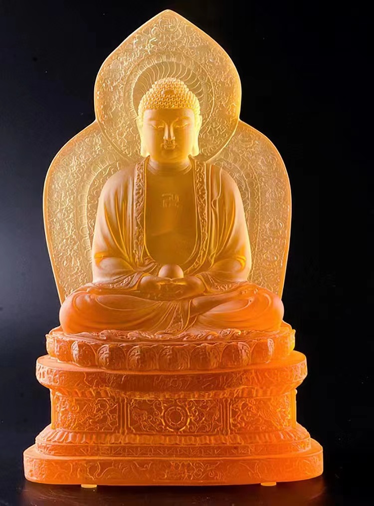 Yiwu Helian Cultural Products Co., Ltd. Art Fine Glass Buddha Series 002-7 full figure