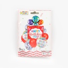 生日卡通铝膜气球装饰周岁男孩女宝主题派对飘空道具场景布置