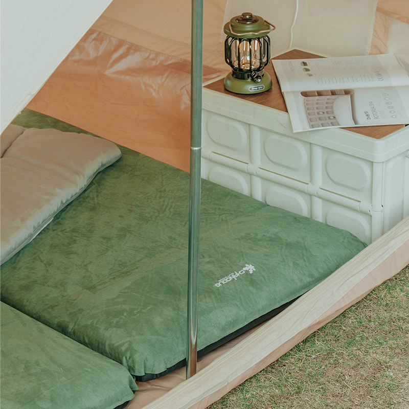 Xanuoduji outdoor inflatable tent sleeping pad thickened 10CN single mattress moisture-proof pad