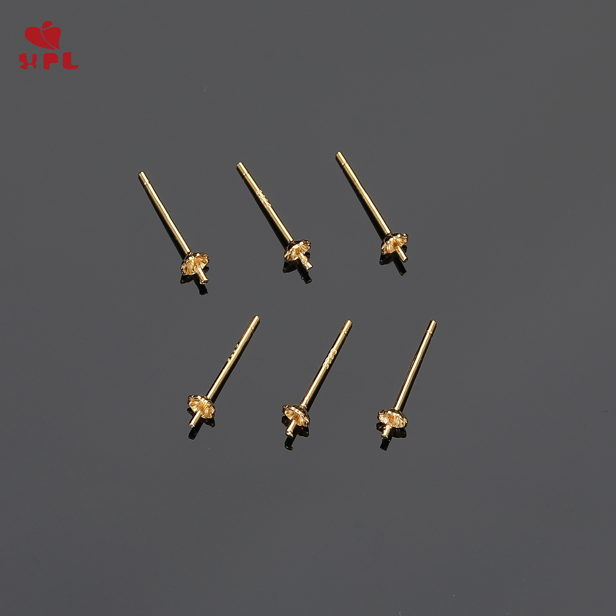 S925纯银梅花珍珠碗托饰品配件新款爆款