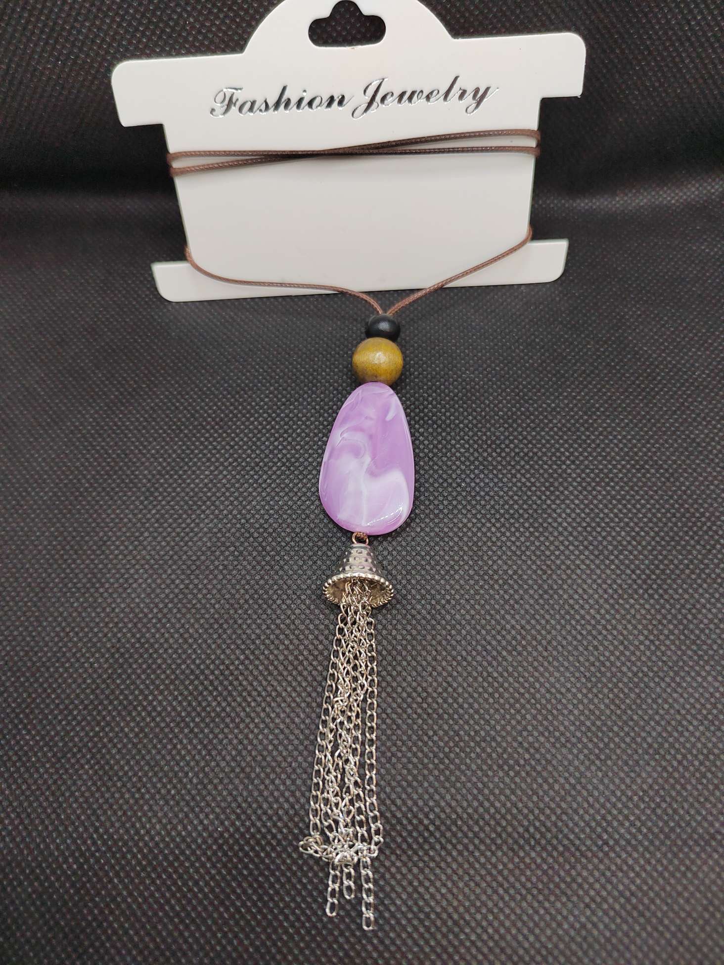 厂家直销项链 跨境欧美时尚饰品 非洲不规则流苏挂坠详情图5