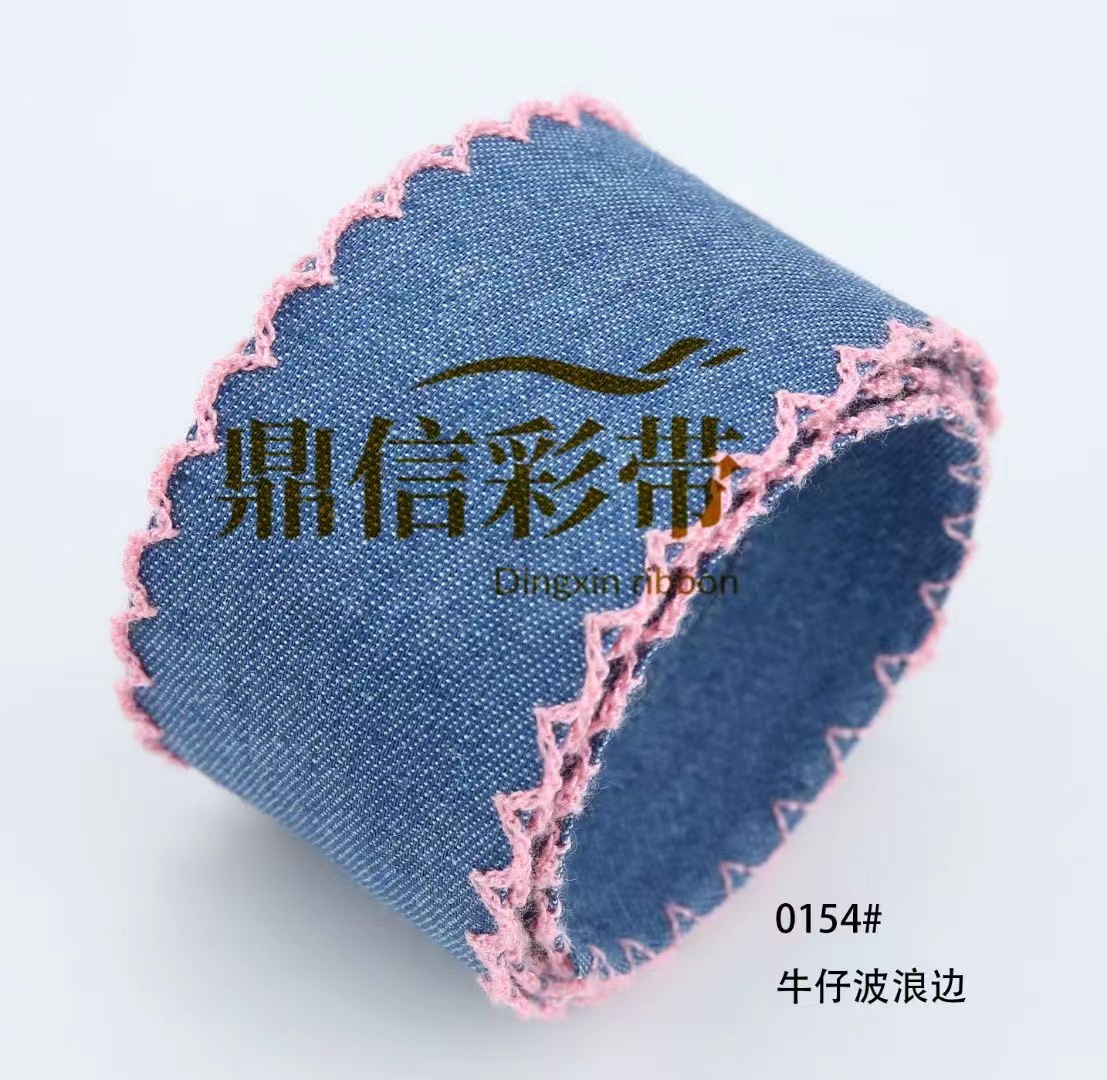 40Y/韩国精品织带/波浪牛仔细节图