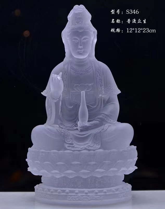 Yiwu Helian Cultural Products Co., Ltd. Art Fine Glass Buddha Series 001-6 full figure