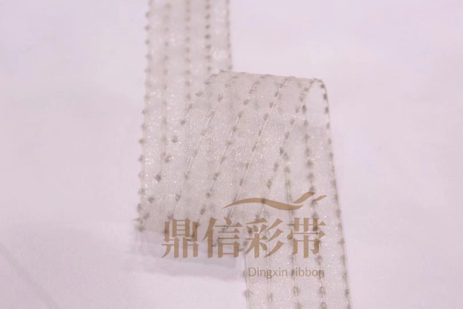 Korean premium webbing MD17, Dingxin color ribbon, fringed yarn ribbon, transparent bow, handmade DIY ribbon, clothing accessories, packaging accessories, 100Y Specification image