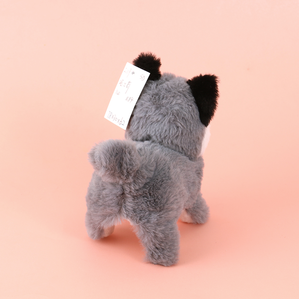 Children's toys, simulation dolls, can walk and bark, electronic pets, electric plush, grey puppies, kittens, boys, girls, 1 Specification image
