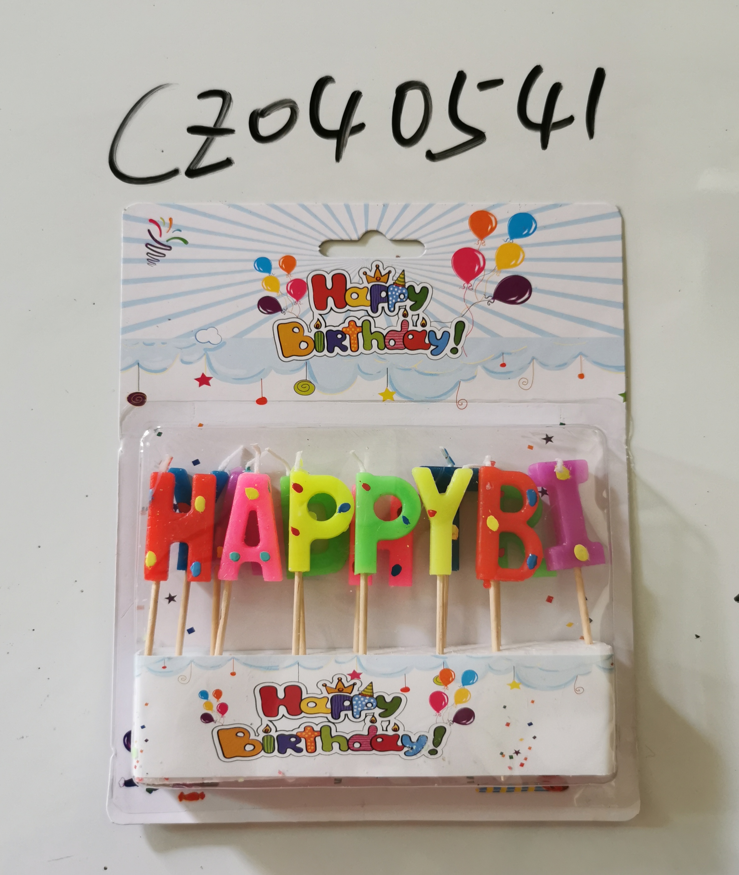 	 画点happy生日蜡烛字母蜡烛组合吸卡