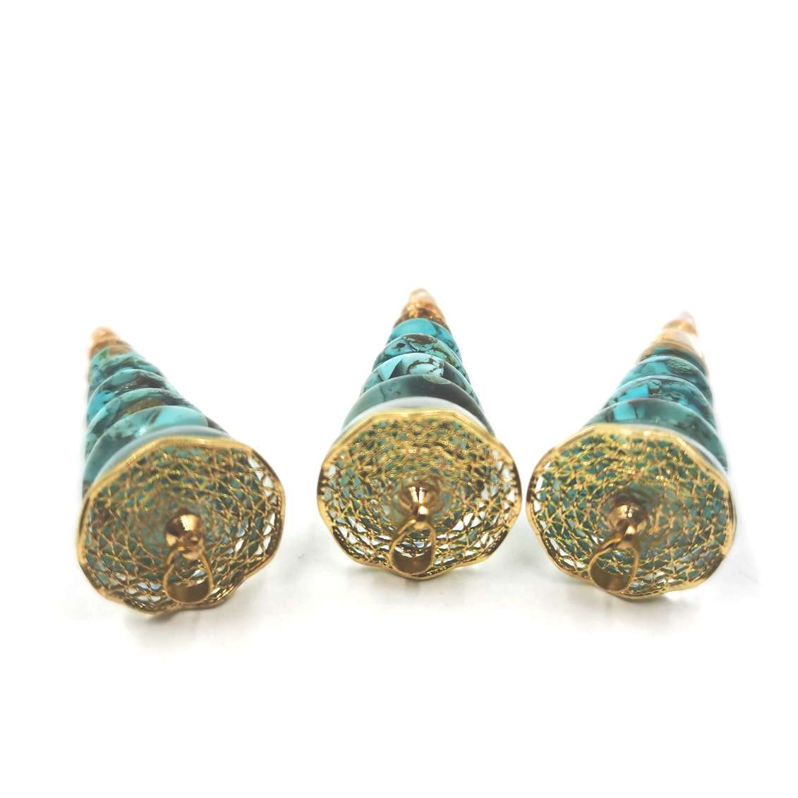 Resin pendants, copper accessories, necklaces, collars, pagoda-shaped ornaments, new and fashionable handcrafted pendants detail image 4