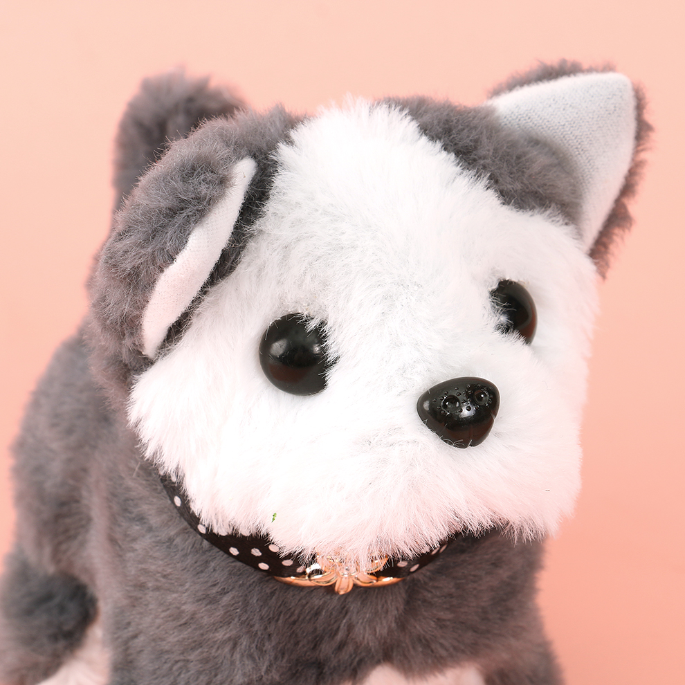 Children's toys, simulation dolls, can walk and bark, electronic pets, electric black collars, plush dogs, cats, boys and girls Application Scenario