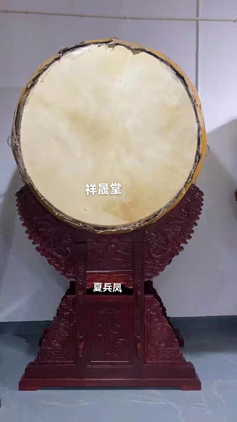 祥晟堂佛具：寺庙高鼓立式鼓  圆形铃鼓鼓架等等详情图2