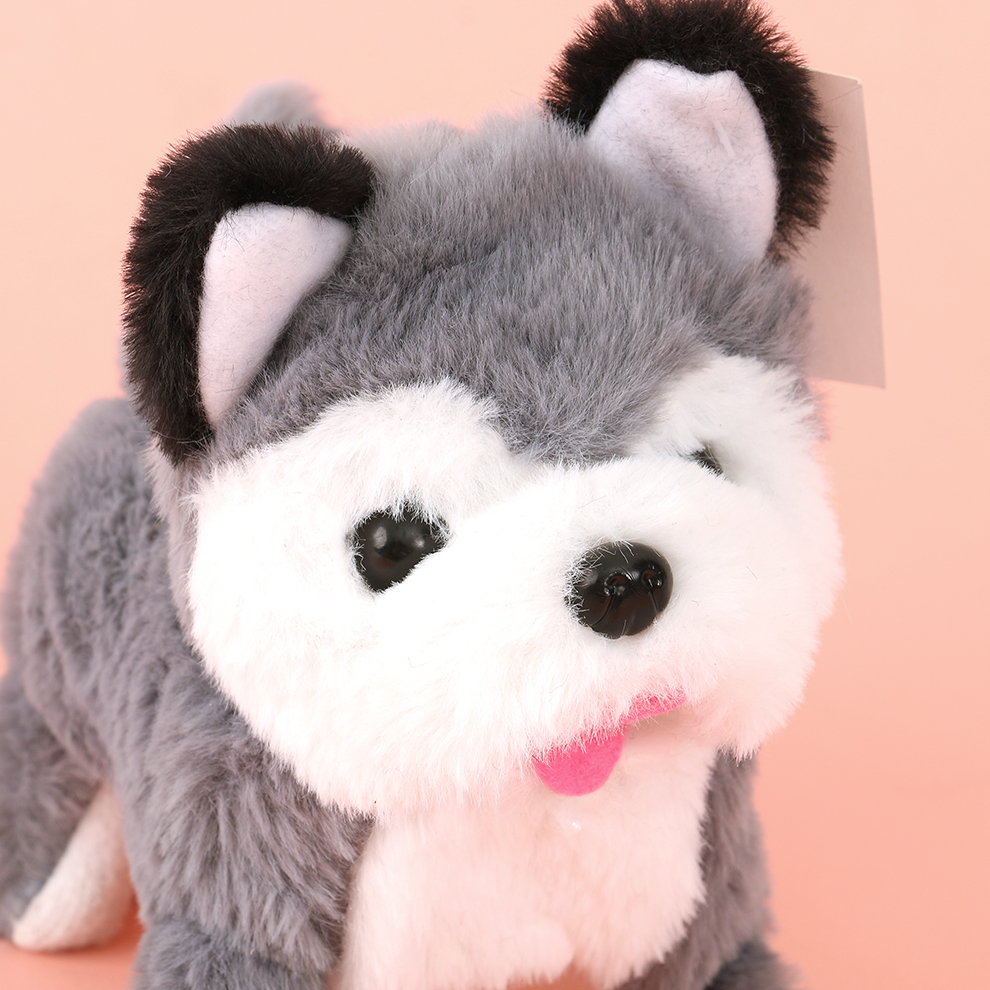 Children's toys, simulation dolls, can walk and bark, electronic pets, electric plush, grey puppies, kittens, boys, girls, 1 Application Scenario