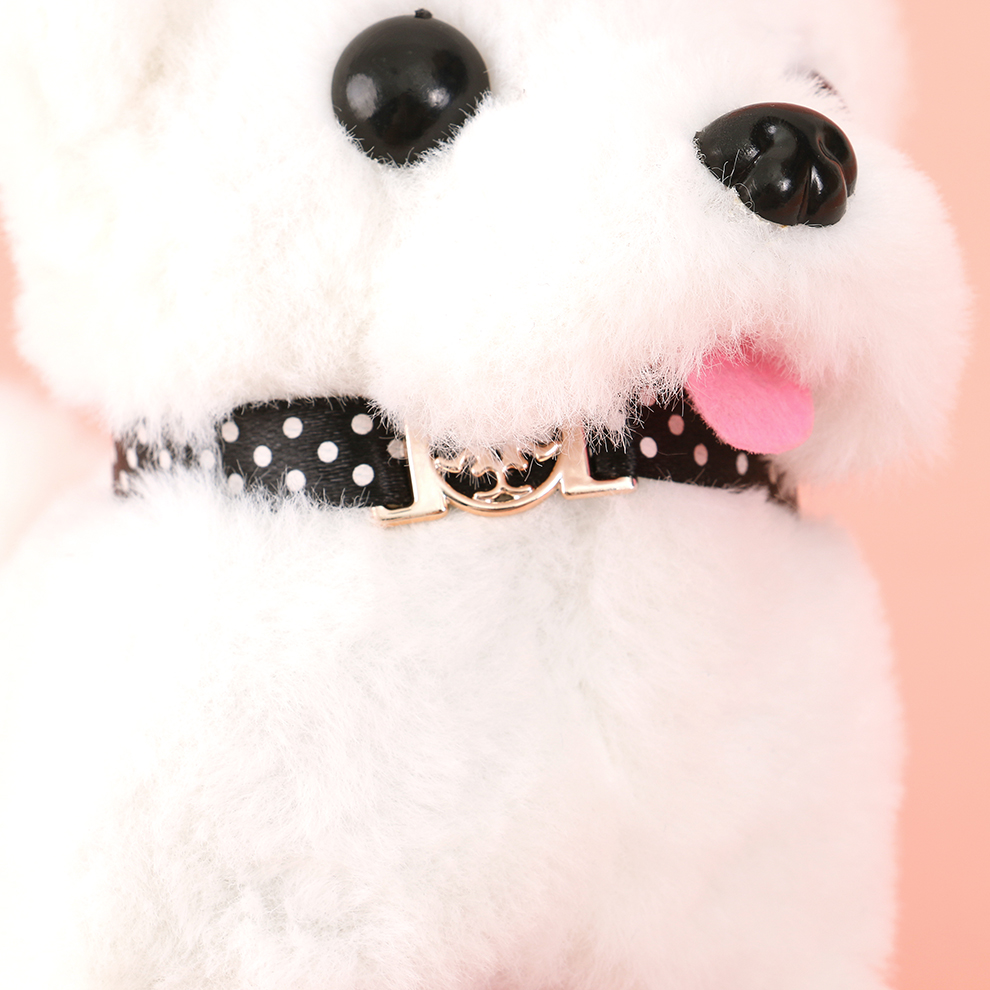 Children's toys, simulation dolls, can walk and bark, electronic pets, electric plush, white puppies and kittens, boys and girls Item Picture