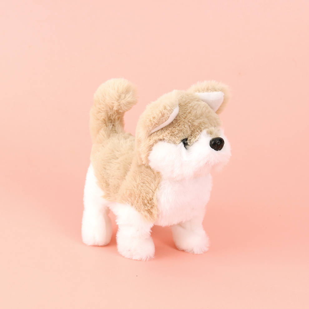 Children's simulation light-sensing plush three-color animal toys, dolls for cats and dogs, electric ornaments that can bark and shake their heads, new recommendations 1 Item Picture