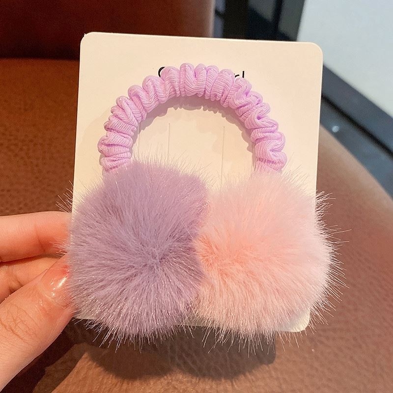 Autumn and winter children's hair bands, little girls' hair ties, baby braids, rubber bands, high-elasticity girls' hair ties, rubber bands Specification image