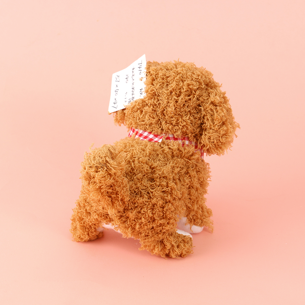 Children's toys, simulation dolls, checkered wipes, can walk and call, electronic pets, electric plush dogs, cats, boys, girls, 1 Specification image