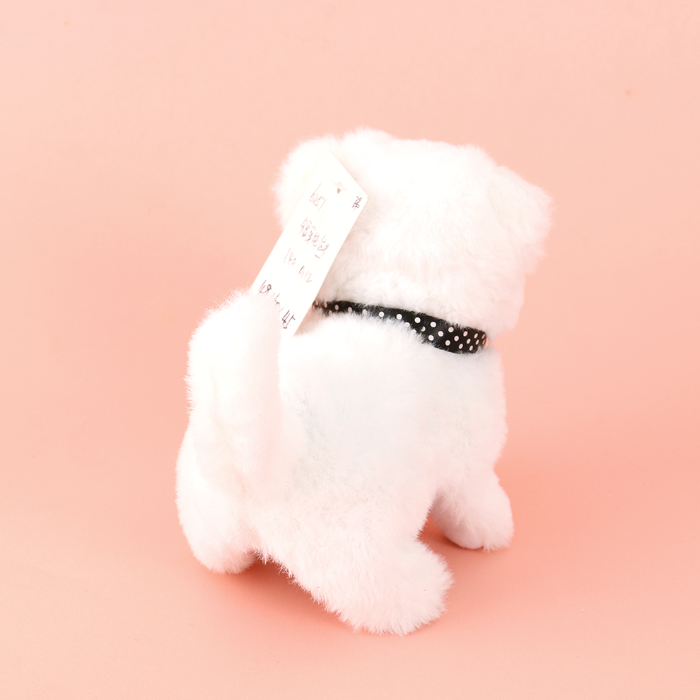 Children's toys, simulation dolls, can walk and bark, electronic pets, electric plush, white puppies and kittens, boys and girls Specification image