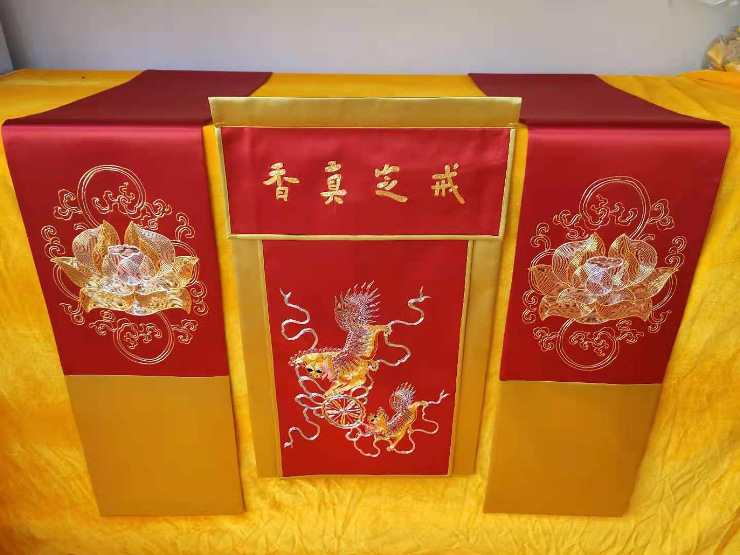 纯手工刺绣戒定真香三件套详情图8