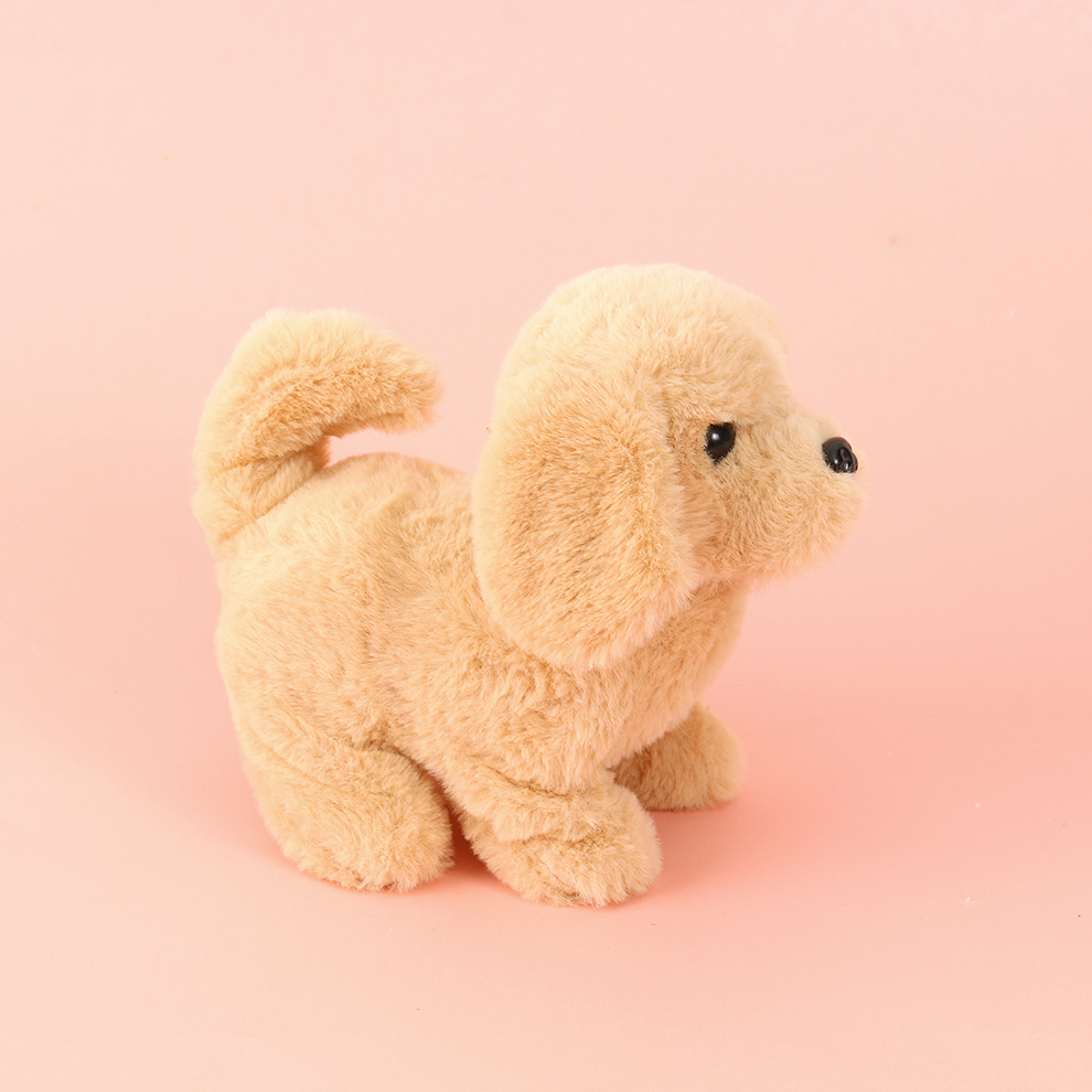 Children's toys, Teddy dog dolls, can walk and bark, electronic pets, electric plush dogs, cats, boys, girls, 1 details Picture