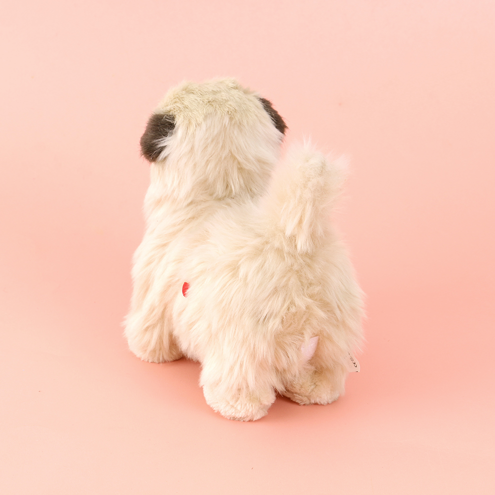 Electric, barking and moving Hapi dog simulation animal model, children's plush toy, electronic pet decoration Specification image