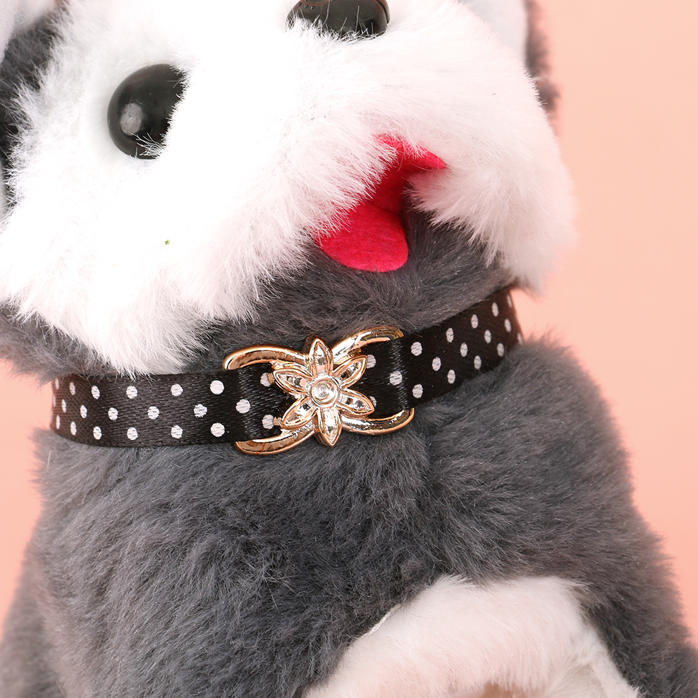 Children's toys, simulation dolls, can walk and bark, electronic pets, electric black collars, plush dogs, cats, boys and girls Item Picture