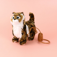  三色电动会叫会动的猫咪仿真动物模型儿童毛绒玩具电子宠物摆件