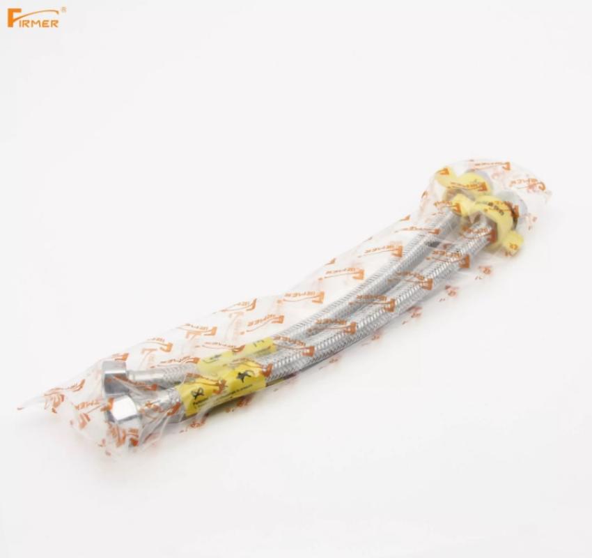 Washbasin faucet water supply pipe 304 stainless steel braided pipe water pipe toilet water heater connection pipe high-pressure faucet cold and hot water inlet hose details Picture