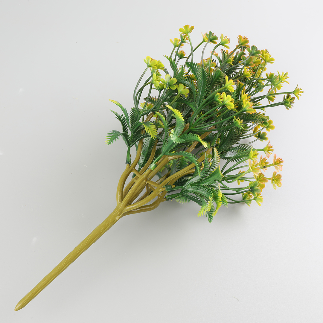 Artificial plants in flowerpots used for indoor home decoration details Picture