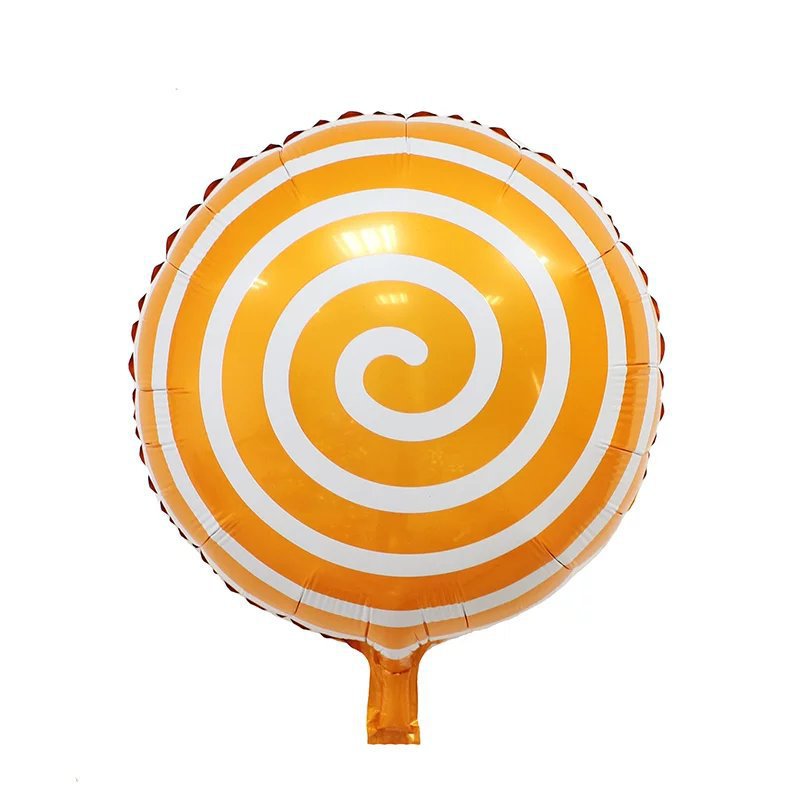 18-inch round lollipop aluminum foil balloon wedding birthday wholesale day party festival decoration windmill aluminum foil balloon details Picture