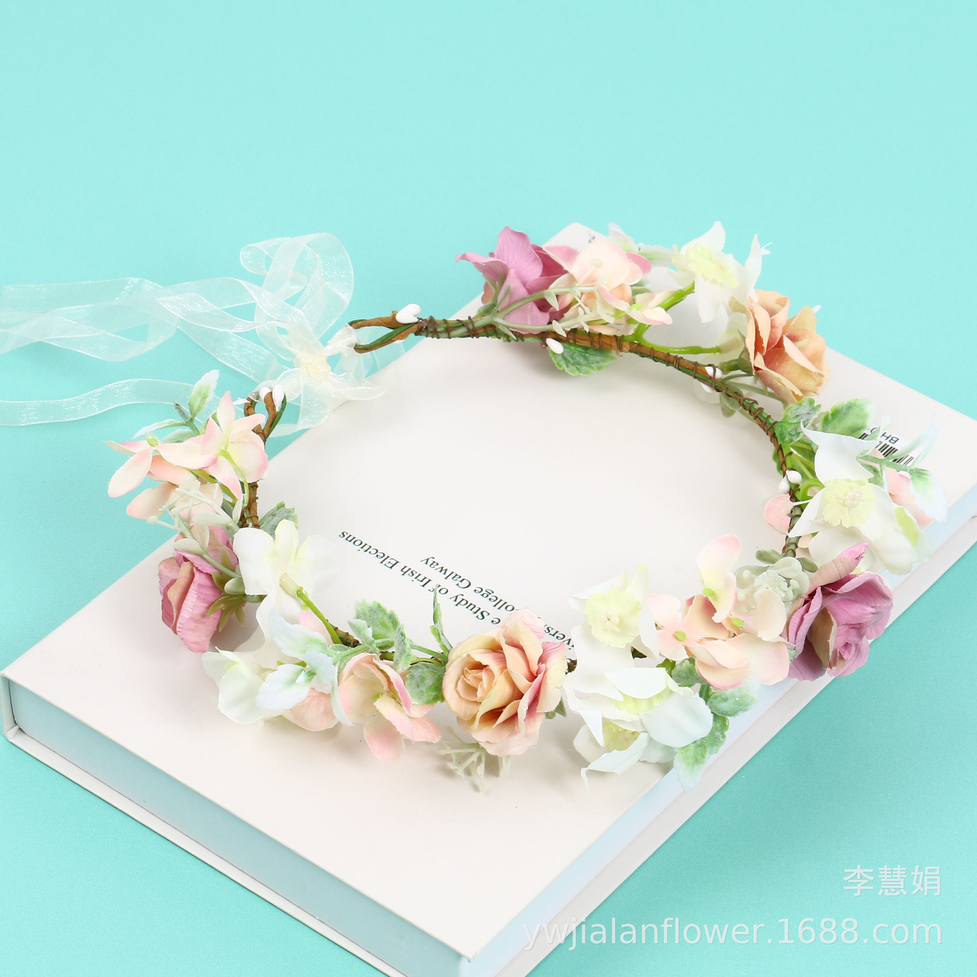 Jialan's new 2023 collection features a fresh Daisy wreath, a simple Korean princess sweet hairband, and a forest girl style travel photo prop Application Scenario