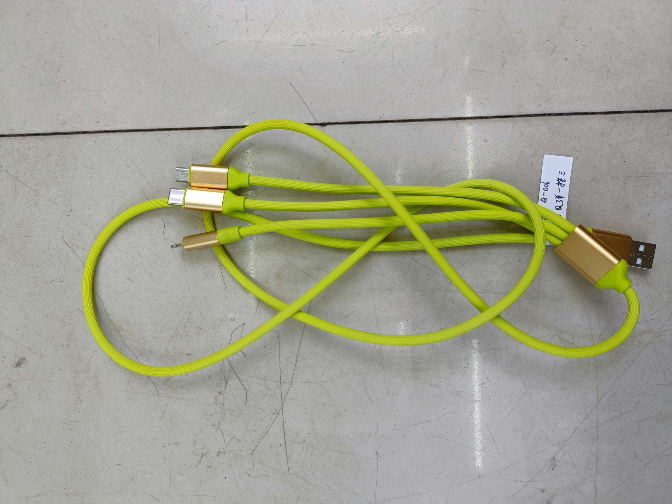 Q-bouncy bare wire for one drag three data cables detail image 7