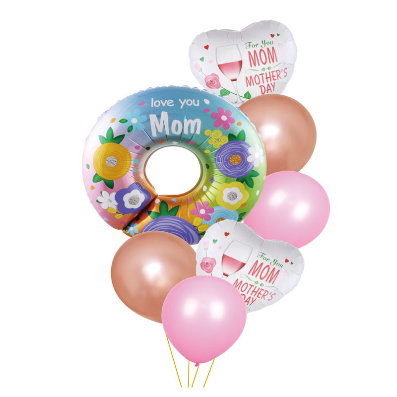 Balloon set birthday scene decoration, aluminum film balloon floating air ball first birthday decoration, engagement banquet decoration Application Scenario