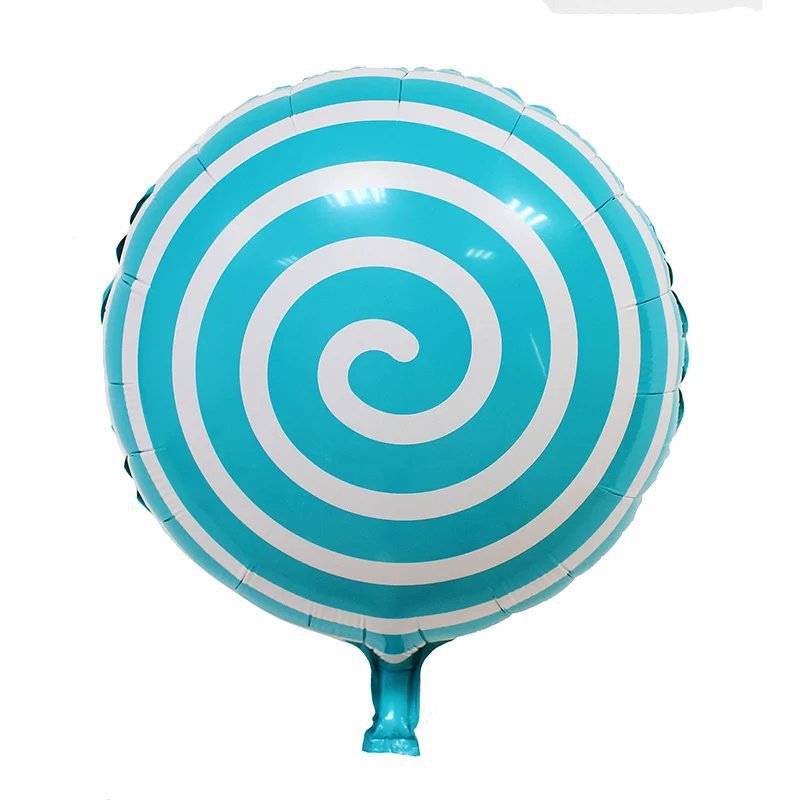 18-inch round lollipop aluminum foil balloon wedding birthday wholesale day party festival decoration windmill aluminum foil balloon Application Scenario