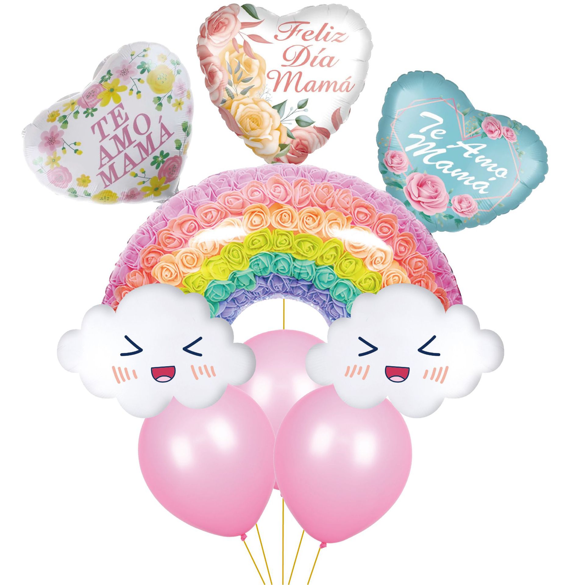 Balloon set birthday scene decoration, aluminum film balloon floating air ball first birthday decoration, engagement banquet decoration