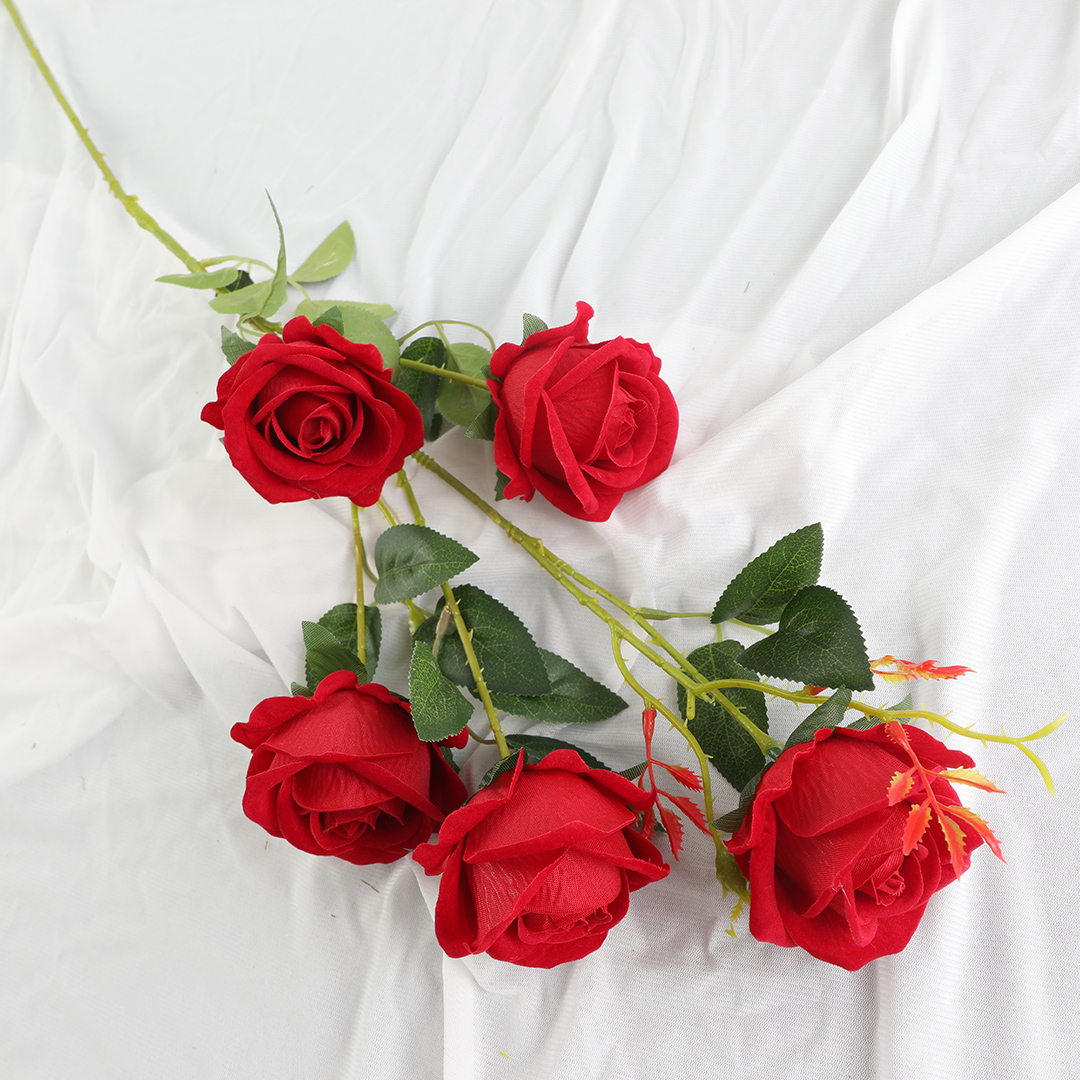 Amazon's 5-head velvet truly touches artificial flowers Item Picture