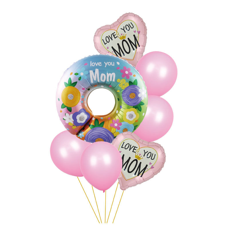 Balloon set birthday scene decoration, aluminum film balloon floating air ball first birthday decoration, engagement banquet decoration Specification image