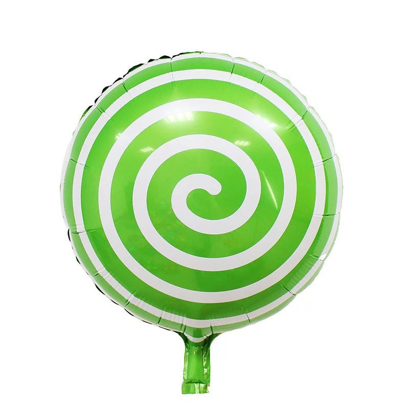18-inch round lollipop aluminum foil balloon wedding birthday wholesale day party festival decoration windmill aluminum foil balloon Specification image