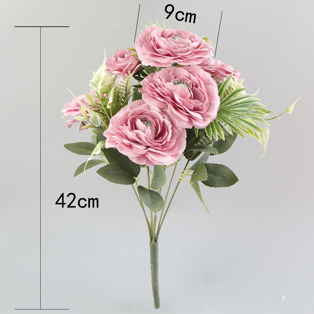 Nine artificial pumpkin flowers for wedding center decoration Item Picture