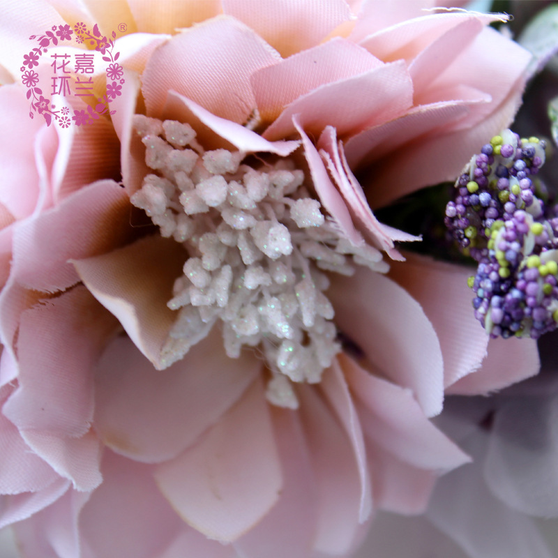 Jialan flower rings, bride flower rings, simulated rose flower headwear, hair accessories, wedding dress accessories in stock for wholesale Specification image
