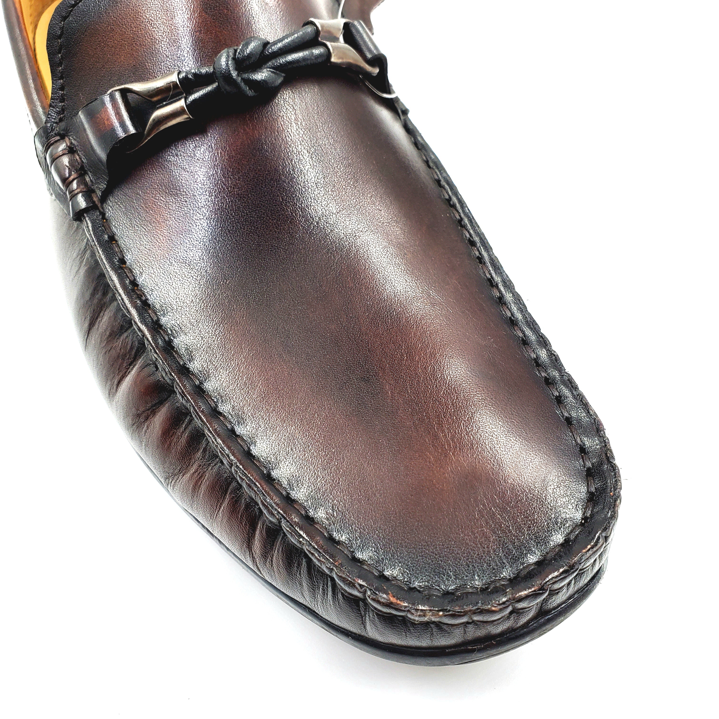 Spring and summer Doudou shoes: Men's cowhide, men's British-style leather shoes, men's casual shoes, men's soft leather lazy shoes, men's oversized shoes Specification image