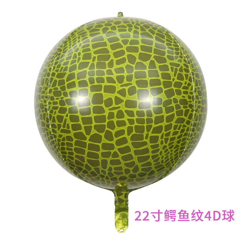 New 22-inch 4d circular animal-patterned aluminum foil balloon with leopard, tiger and spot patterns for birthday party decoration Application Scenario