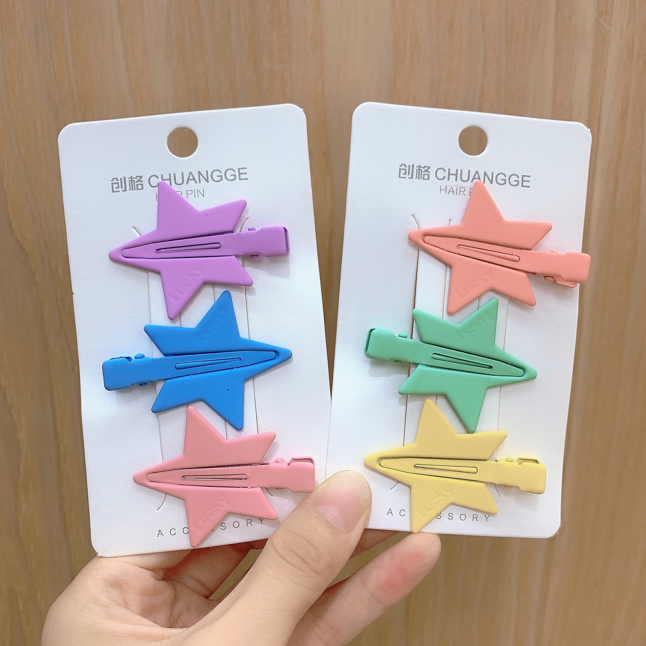 ins colorful hair clips, one-piece clips, candy-colored hair clips, Korean student, cute girl, Japanese style bangs, hair accessories